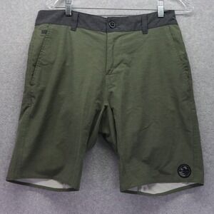 Hippy Tree Shorts Mens 32 Hpytre Basin Hybrid 4-Way Stretch Chino Board Green